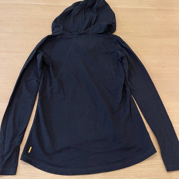 Women's Lucy Size S Black Cowl Neck Pullover Hoodie Sweatshirt - Picture 4 of 8